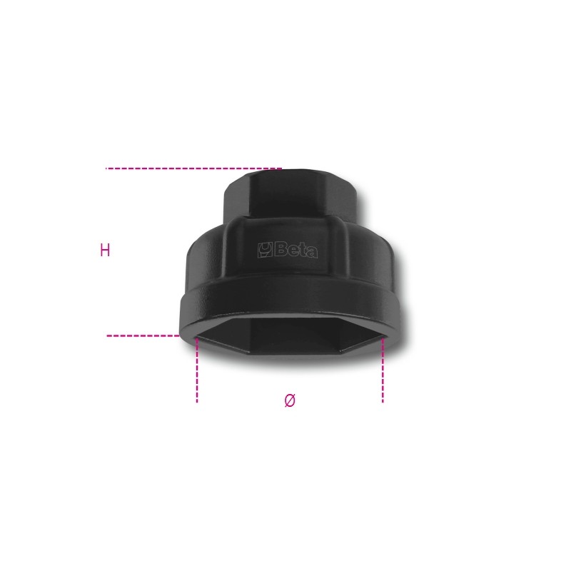 BETA 1493AL/CF Chiavi a bussola esagonale per cartucce filtri olio