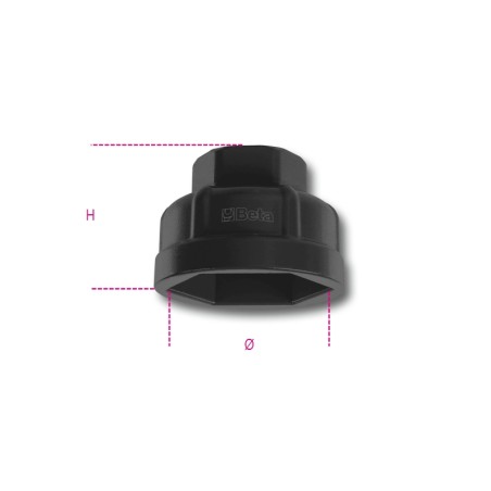 BETA 1493AL/CF Chiavi a bussola esagonale per cartucce filtri olio