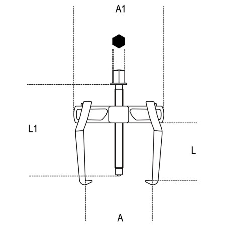 BETA 1500N/ Estrattori universali a 2 griffe scorrevoli