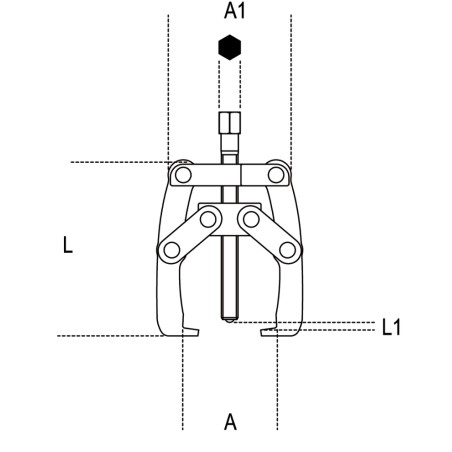 BETA 1506 Estrattore autoserrante a due griffe