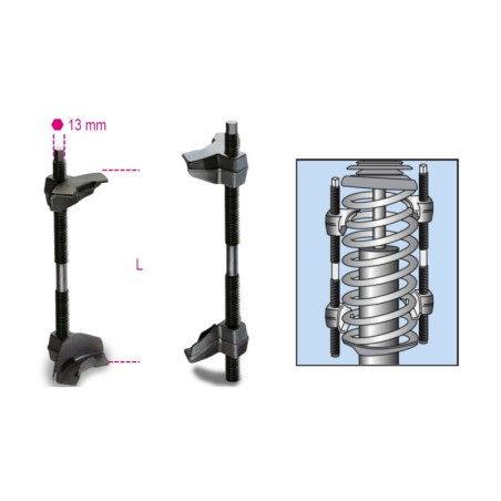 BETA 1556/1A Coppia di pressori per molle ammortizzatori