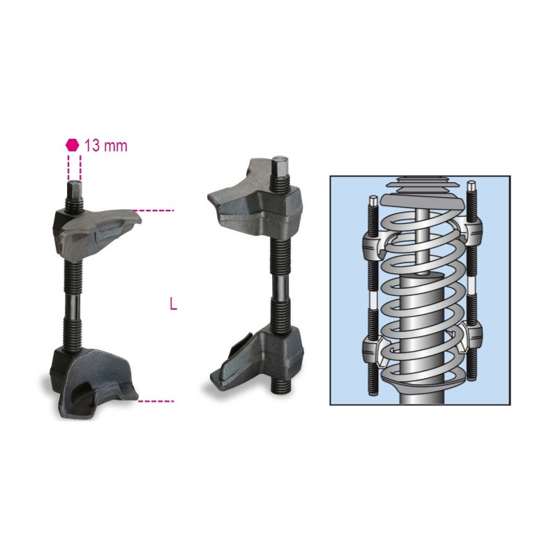 BETA 1556/2A Coppia di pressori per molle ammortizzatori