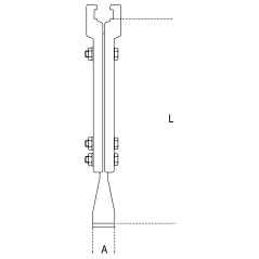 BETA 1580GL Griffe tipo lungo per estrattori 1580/8I - 1500/8