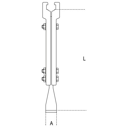 BETA 1580GL Griffe tipo lungo per estrattori 1580/8I - 1500/8