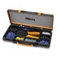 BETA 1606A/C9 Pinza per capicorda a tubetto con assortimento di 450 capicorda da 0,5 mm² a 6 mm²