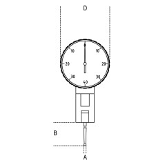 BETA 1662AN Comparatore a tastatore orientabile in astuccio rigido di materiale plastico