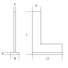 BETA 1666A Squadre a cappello in acciaio inossidabile rettificate e lappate