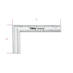 BETA 1674A Squadre per falegnami lama in acciaio base in alluminio