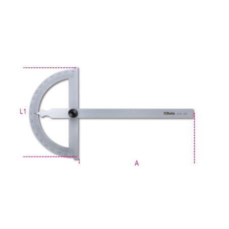BETA 1676 Goniometri semplici in acciaio inossidabile