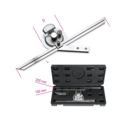 BETA 1678/C3 Rapportatore d’angoli in acciaio inossidabile in astuccio di legno