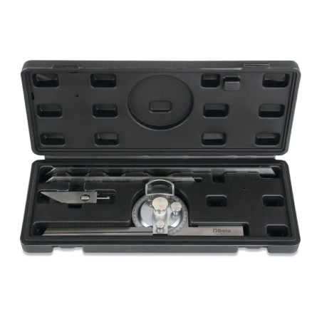 BETA 1678/C3 Rapportatore d’angoli in acciaio inossidabile in astuccio di legno