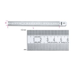 BETA 1683 Righe semirigide graduate in acciaio inossidabile