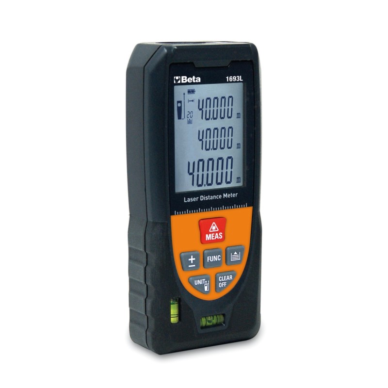 BETA 1693L Misuratore di distanza laser, multifunzione 40 metri con livelle di posizionamento