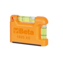 BETA 1695XS Livella tascabile con base a "V" magnetica in alluminio profilato 2 fiale infrangibili precisione 1mm/m