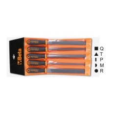 BETA 1719BMD8/B5 Serie di 5 lime a taglio grossolano, con impugnatura in busta appendibile