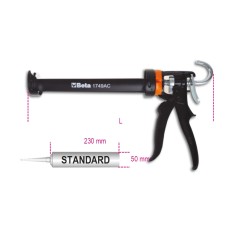BETA 1749AC Pistola ad alta spinta per ancoranti chimici e cartucce standard