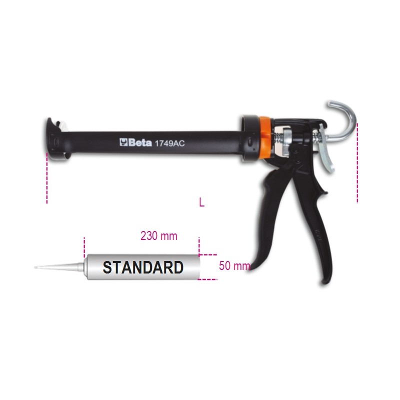 BETA 1749AC Pistola ad alta spinta per ancoranti chimici e cartucce standard