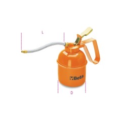 BETA 1751N Oliatori metallici a pressione cannuccia flessibile