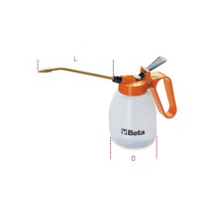BETA 1752 Oliatori in plastica con cannuccia rigida
