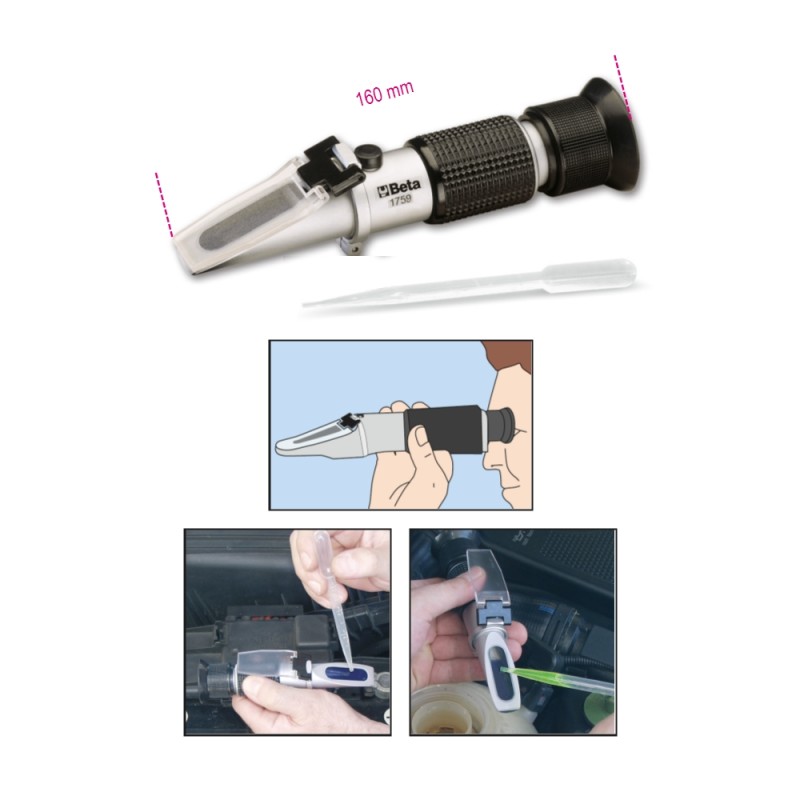 BETA 1759 Analizzatore ottico per liquidi di raffreddamento, batteria, lavavetri e AdBlue® in astuccio rigido