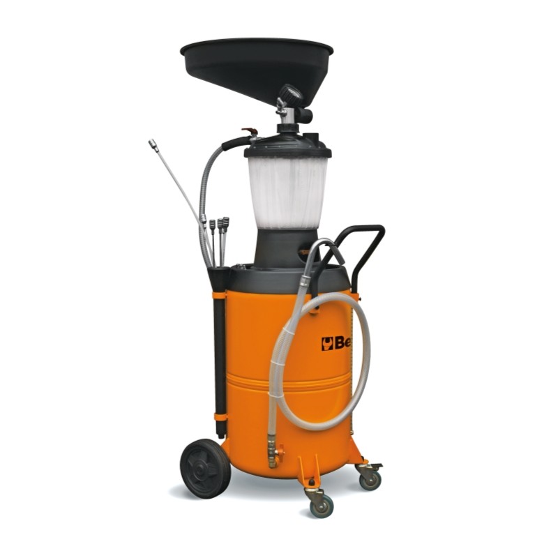 BETA 1877A Recuperatore/aspiratore olio esausto, carrellato con serbatoio da 90 litri e precamera