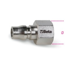 BETA 1916JF Innesti rapidi profilo asiatico filettati femmina, GAS cilindrico BSP