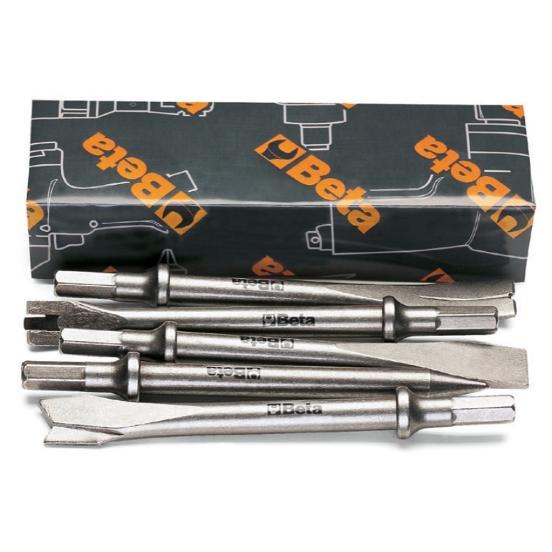 BETA 1940/S5 Serie di 5 scalpelli per martelli scalpellatori 1940