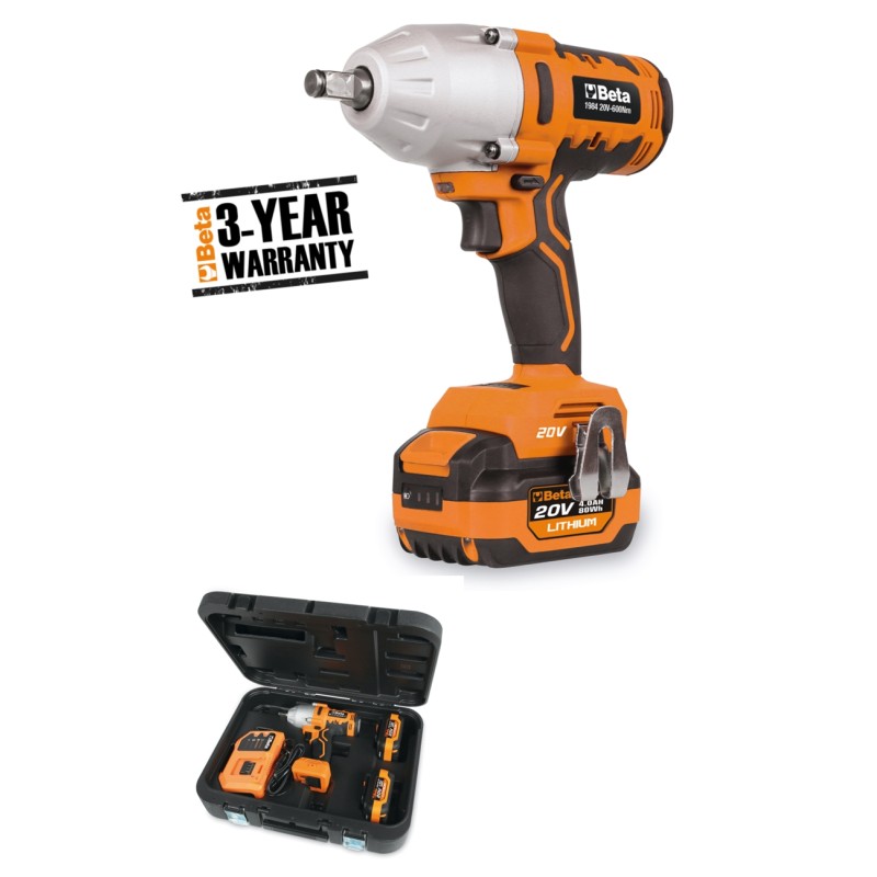 BETA 1984/K600 Avvitatore reversibile ad impulsi 20V BRUSHLESS con attacco 1/2" - 600 Nm