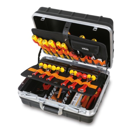 BETA 2036/TV Trolley portautensili in polipropilene ad alto spessore, profilato in alluminio, vuoto