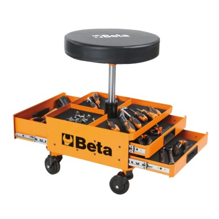 BETA 2251N Seggiolino girevole con seduta regolabile e cassetti portautensili