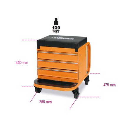 BETA 2258N-O Seggiolino con cassettiera