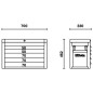 BETA RSC23 Cassettiera portautensili con 5 cassetti