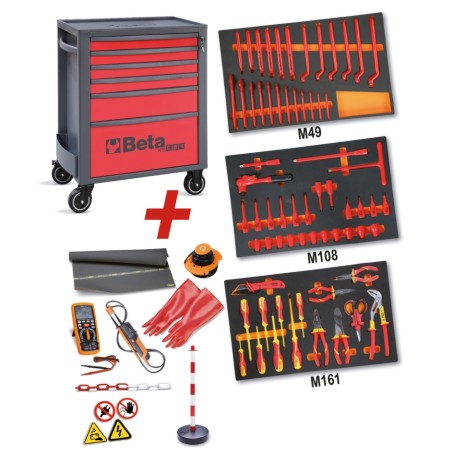 BETA 2400 RSC24/6-VEM Cassettiera con 81 utensili per la manutenzione dei veicoli ibridi ed elettrici