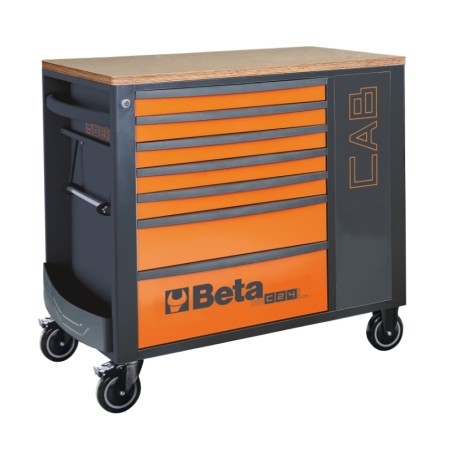 BETA RSC24L-CAB Cassettiera porta attrezzi con 7 cassetti e armadietto portaoggetti VUOTA