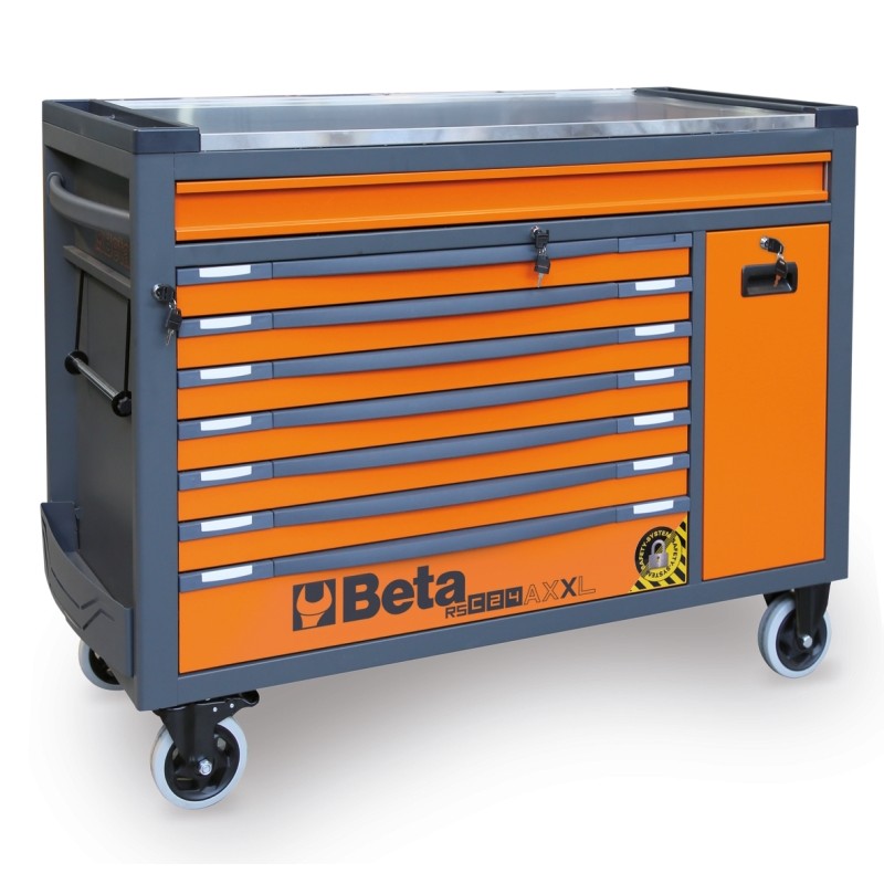 BETA RSC24AXXL Cassettiera mobile 8 cassetti con sistema antiribaltamento, modello lungo VUOTA