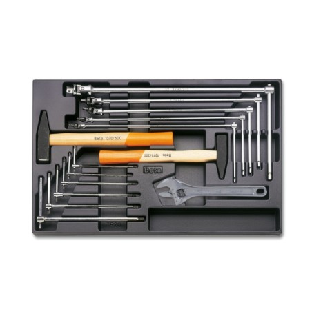 BETA T59 Termoformato rigido in ABS chiavi maschio esagonali snodate e fisse con utensili a percussione