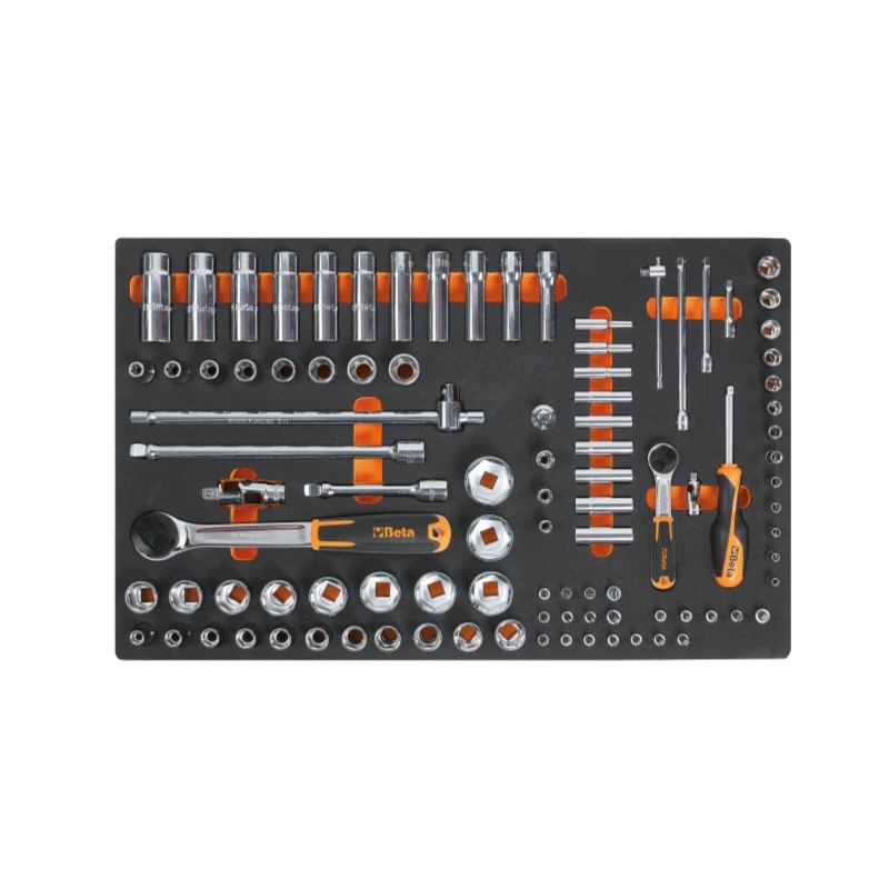 BETA M100 Vassoio morbido in EVA bussole lunghe da 1/4" e da 1/2"