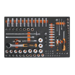 BETA M100 Vassoio morbido in EVA bussole lunghe da 1/4" e da 1/2"