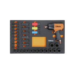 BETA M118 Vassoio morbido in EVA con avvitatore pneumatico da 1/2" e bussole macchina