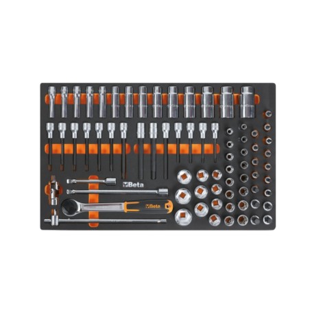 BETA M120 Vassoio morbido in EVA bussole esagonali da 1/2"