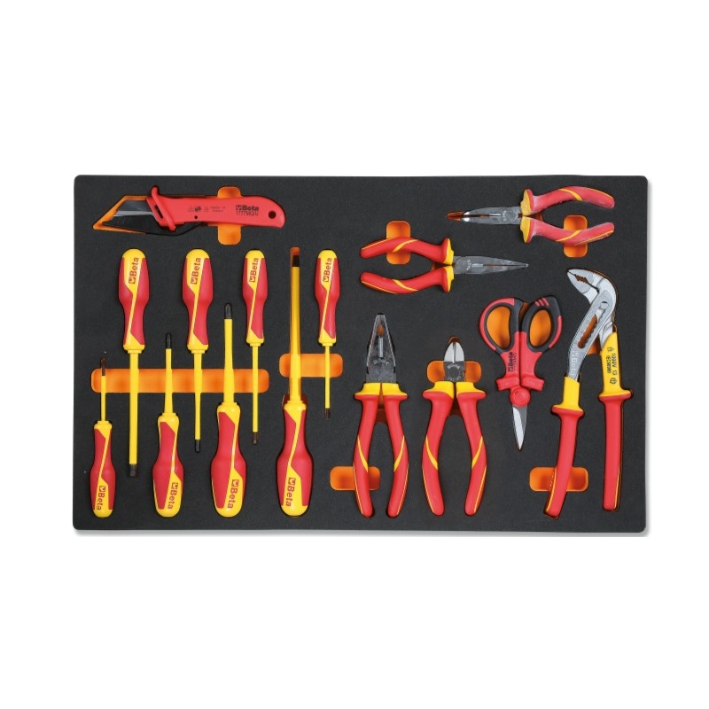 BETA M161 Vassoio morbido in EVA per elettrotecnica utensili isolati 1000V