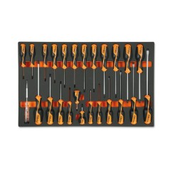 BETA M195 Vassoio morbido in EVA giraviti Beta Grip per viti lama piatta, Phillips® e Torx®