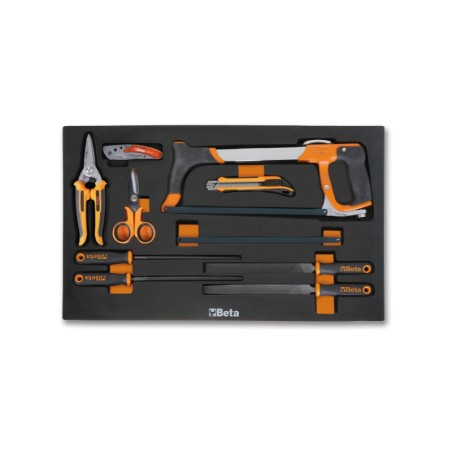 BETA M284 Vassoio morbido in EVA lime e utensili da taglio