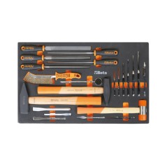 BETA M231 Vassoio morbido in EVA con utensili a percussione e lime