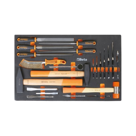 BETA M231 Vassoio morbido in EVA con utensili a percussione e lime