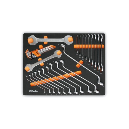 BETA MM30 Vassoi morbido in EVA con chiavi a forchetta, chiavi doppie curve e chiavi maschio esagonali piegate