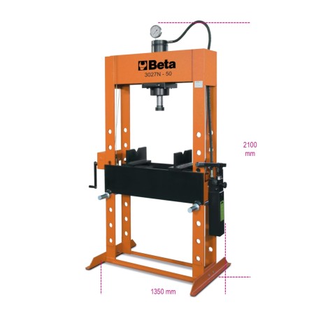 BETA 3027N 50 Pressa idraulica con pistone mobile ed argano