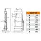 BETA 3027N 50 Pressa idraulica con pistone mobile ed argano