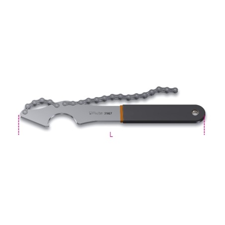 BETA 3967
 Chiave frusta smonta-pignoni