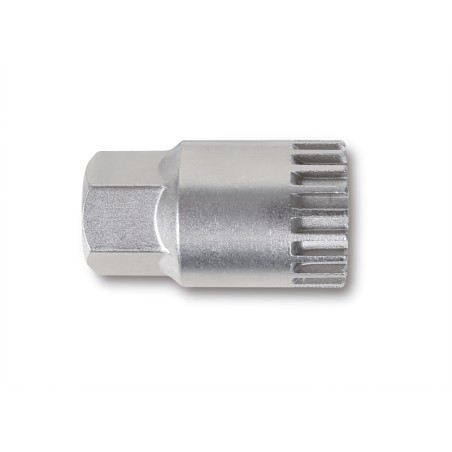 BETA 3973/4
 Chiave a bussola estrattore per movimento centrale a 20 tacche con perno centrale nichelata